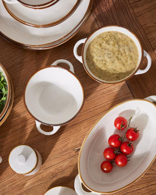 Dibor Petra Ceramic Soup Bowl With Handles
