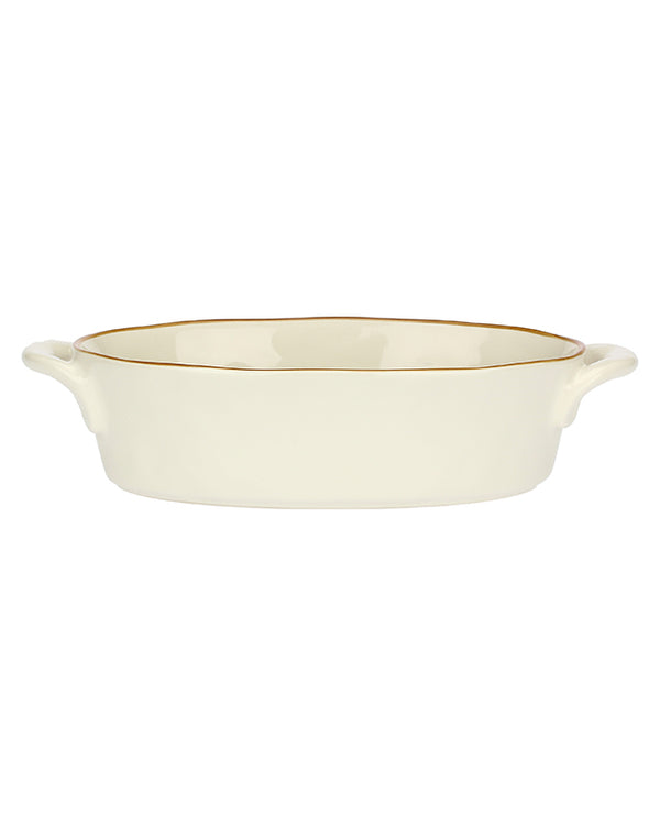 Dibor Petra Ivory Ceramic Baking Dish