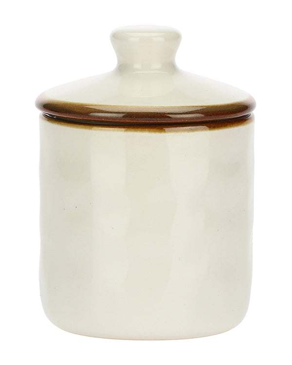 Dibor Petra Ivory Ceramic Jars