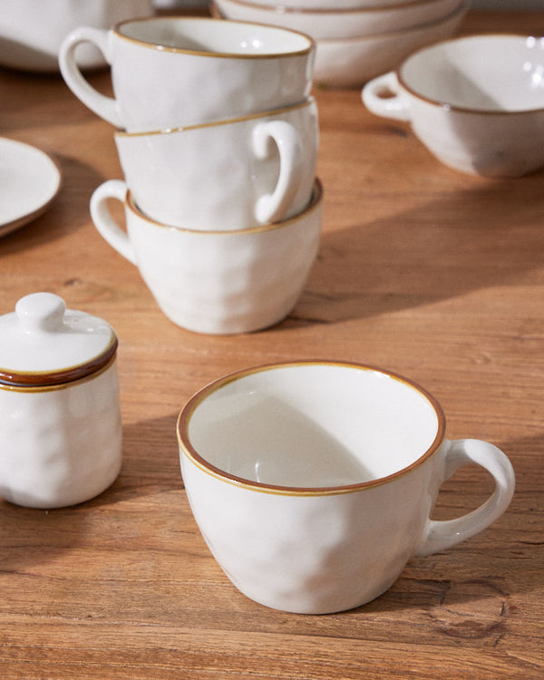 dibor Petra Ivory Ceramic Mug