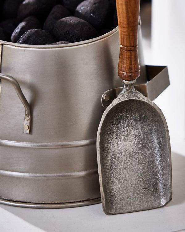 Dibor Pewter Coal Bucket & Shovel