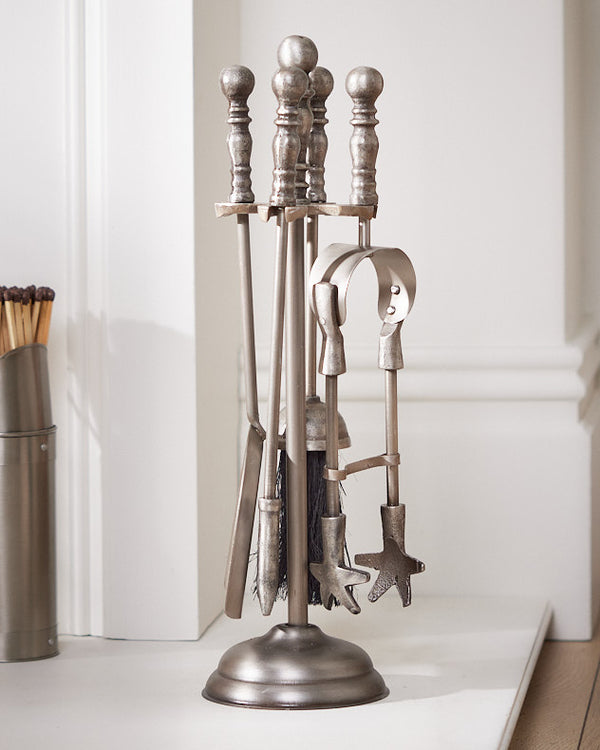 dibor Pewter Fireside Companion Set