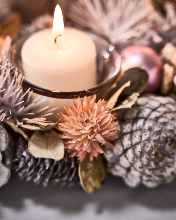 Dibor Pink Round Tealight Centrepiece