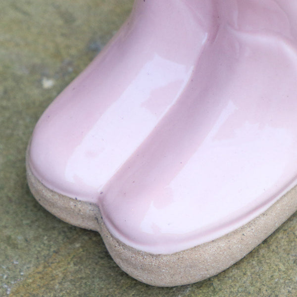 Dibor Pink Wellington Boots Planter