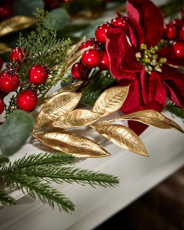 Dibor Poinsettia Heritage Garland - 150cm