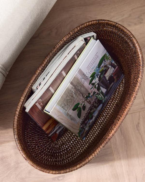 Dibor Premium Rattan Magazine Basket