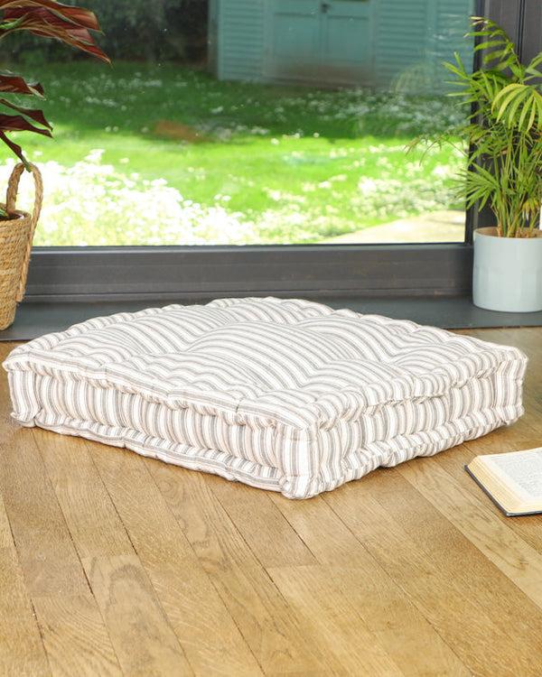 dibor Pyreneés Grey Stripe Box Cushion 50cm