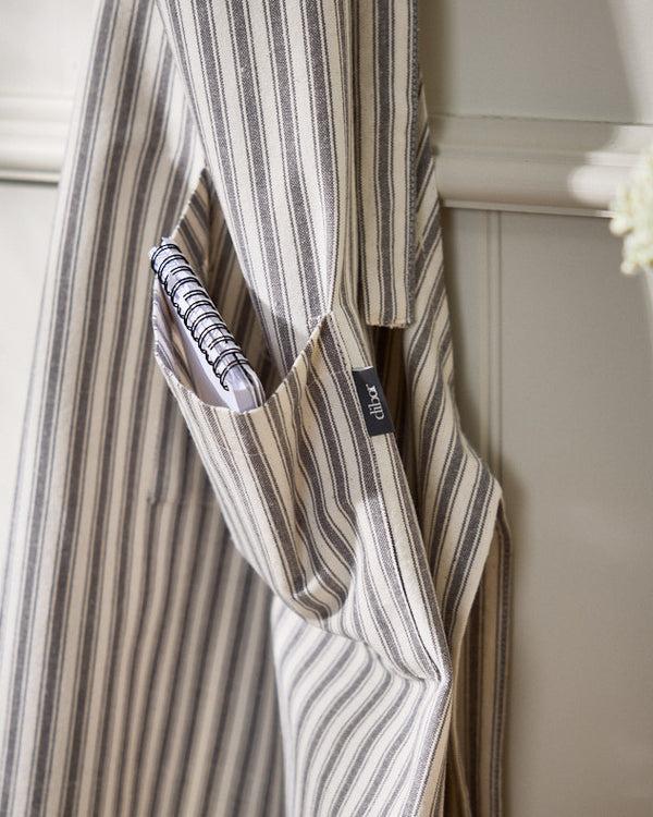 Dibor Pyreneés Grey Stripe Cotton Apron