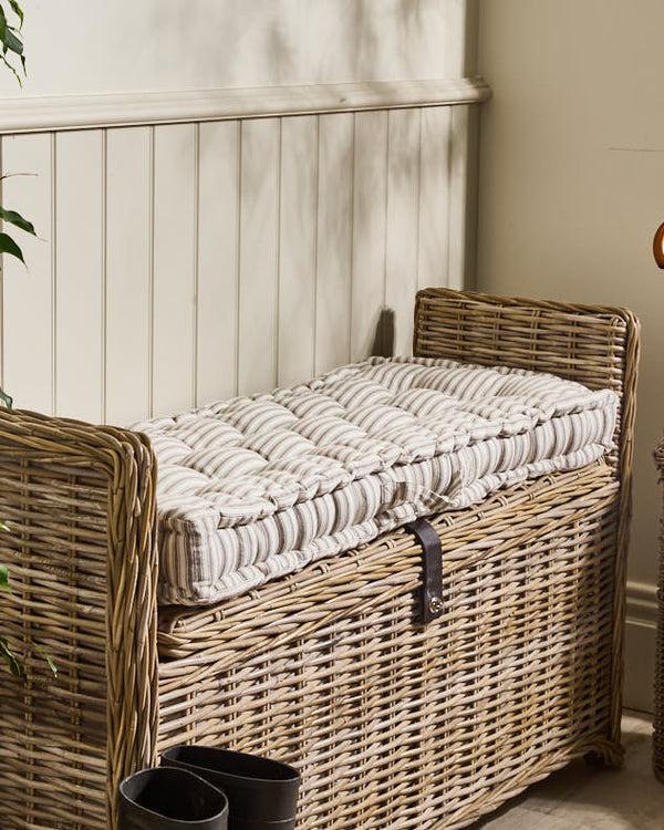 Dibor Pyreneés Grey Stripe Indoor Bench Cushion
