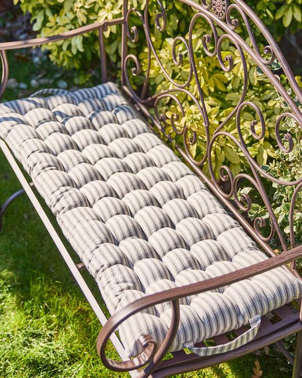 dibor Pyreneés Grey Stripe Outdoor Bench Mattress