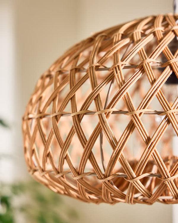 Dibor Rattan Basket Weave Easy Fit Ceiling Shade