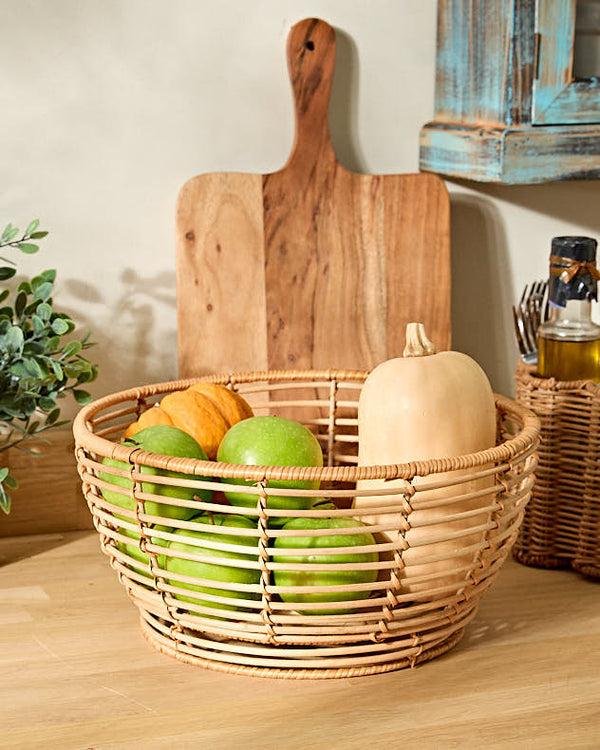 dibor Rattan Fruit Bowl