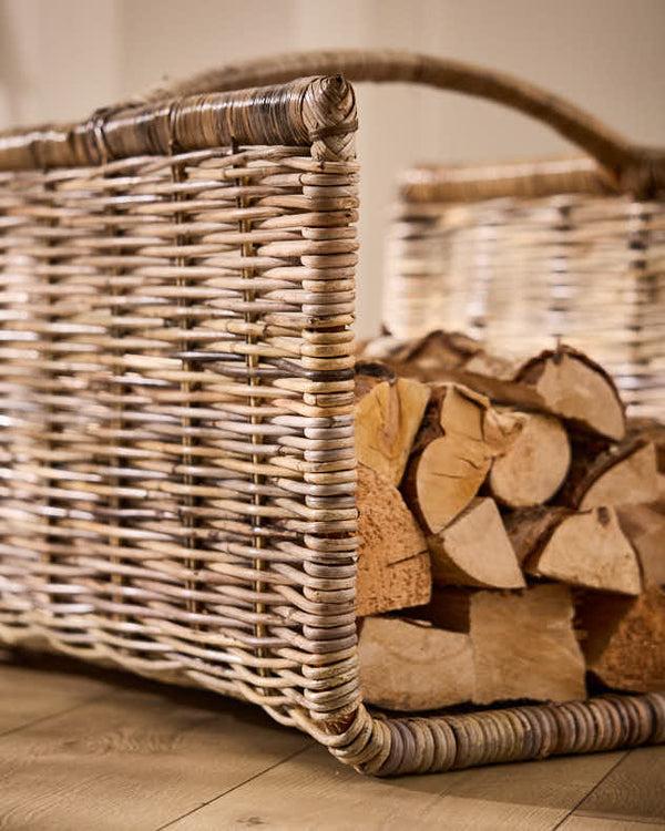 Dibor Rattan Log Cradle Basket