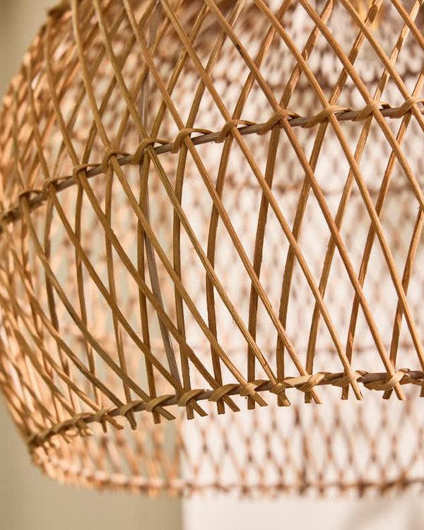Dibor Rattan Teardrop Easy Fit Ceiling Shade