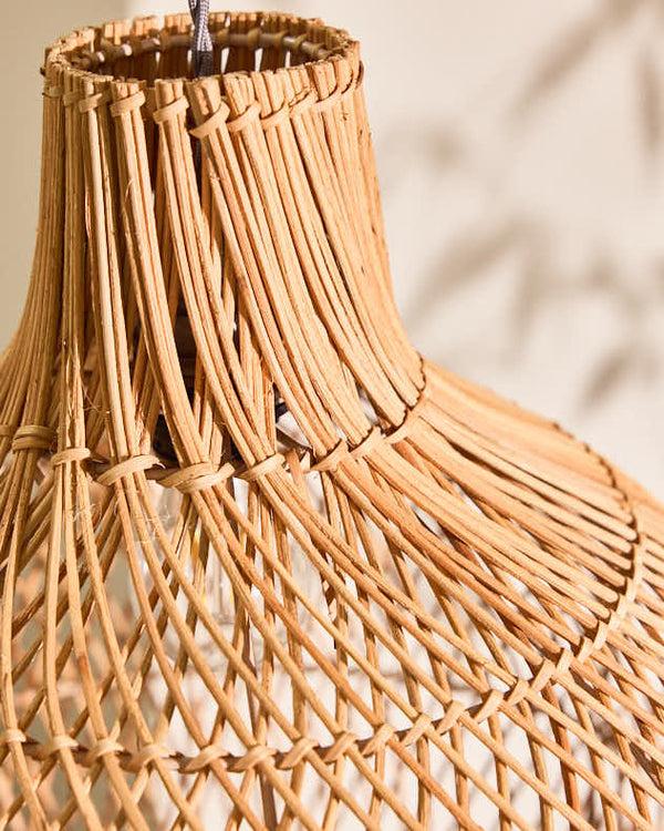 Dibor Rattan Teardrop Easy Fit Ceiling Shade