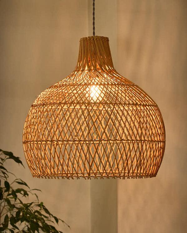 dibor Rattan Teardrop Easy Fit Ceiling Shade