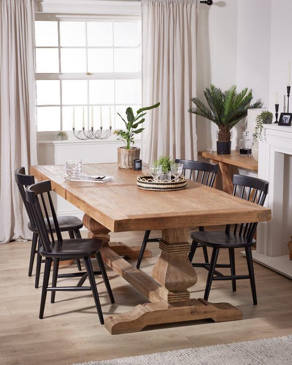 dibor Reclaimed Elm Refectory Dining Table
