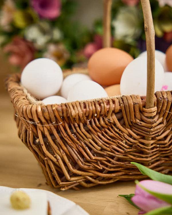 Dibor Rectangular Willow Easter Basket