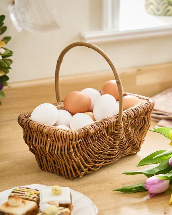 dibor Rectangular Willow Easter Basket