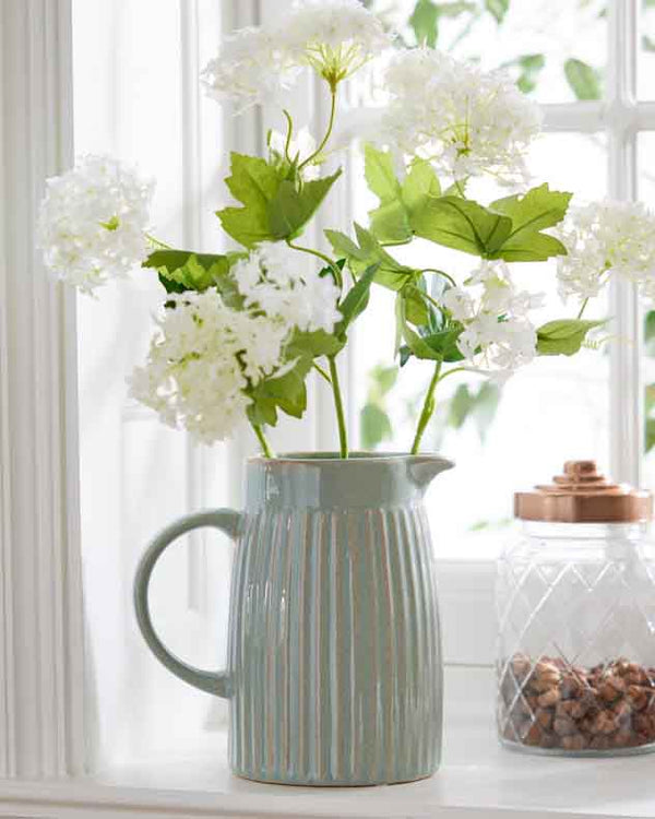 Dibor Ribbed Washed Blue Pitcher Jugs