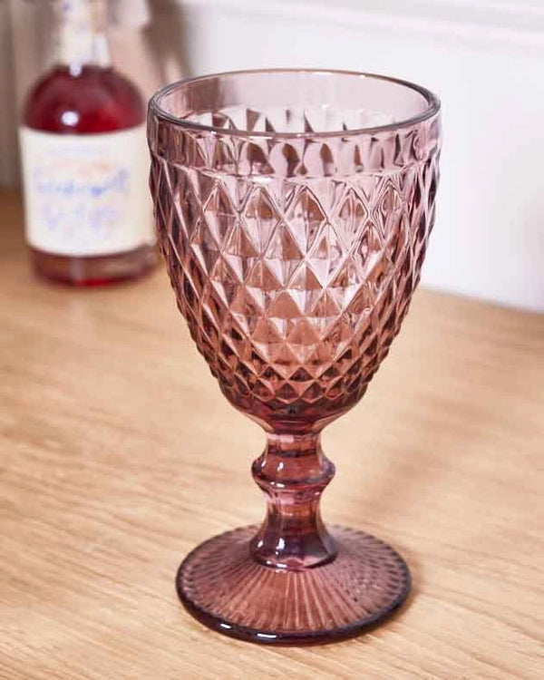 Dibor Rococo Pink Wine Goblet