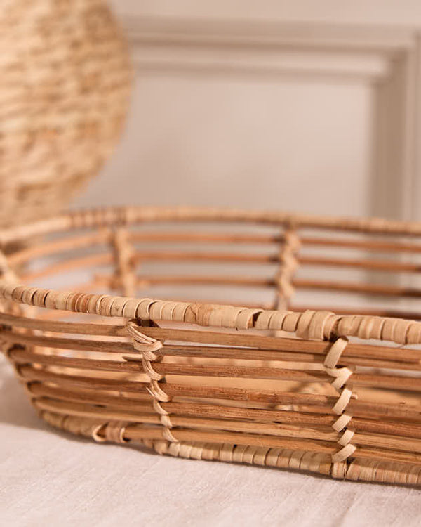 Dibor Roscoe Long Rattan Basket