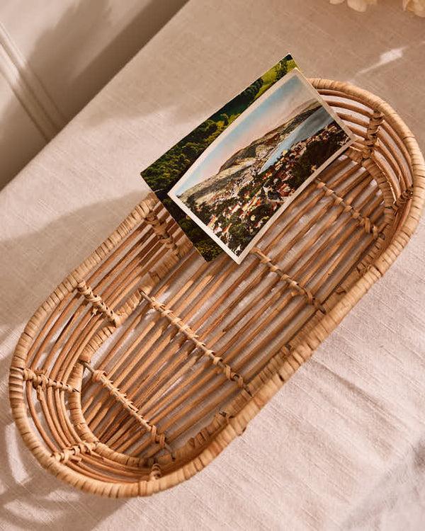 Dibor Roscoe Long Rattan Basket