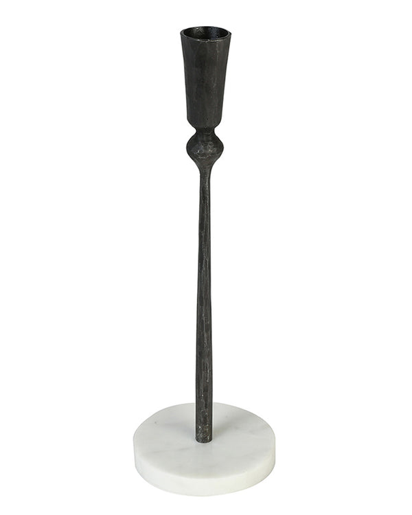 Dibor Round Marble Base Black Candle Holder