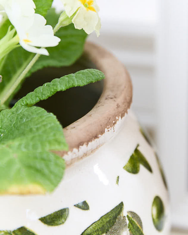 Dibor Round Rustic Olive Planter