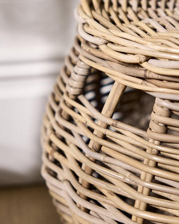 Dibor Round Woven Basket With Lid