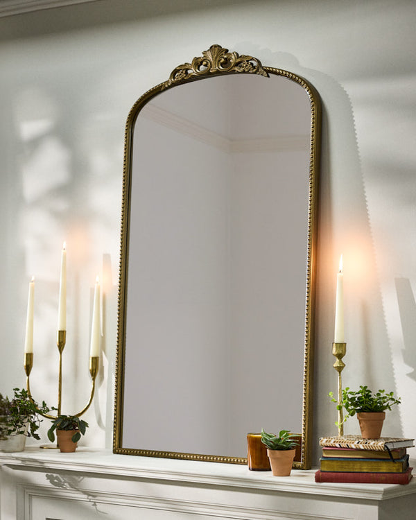 Dibor Rozier Gold Ornate Arch Mirror
