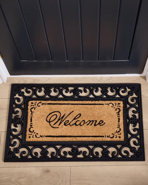 Dibor Rubber Backed Scrolled Doormat