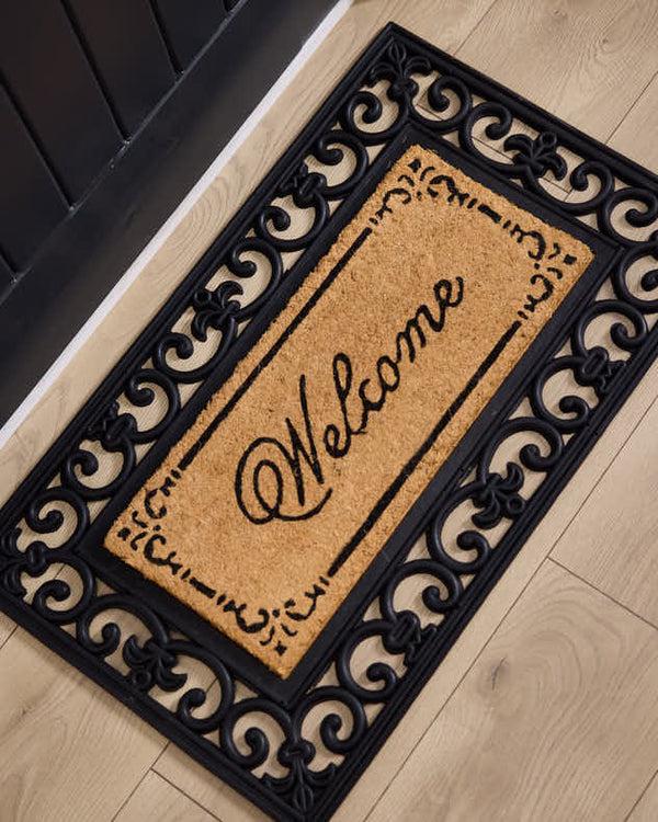 dibor Rubber Backed Scrolled Doormat