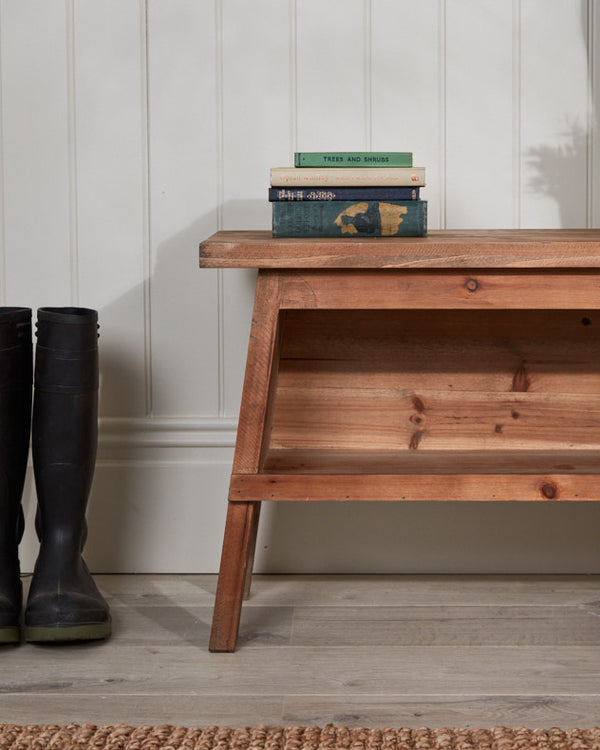 Dibor Rustic Pine 80cm Shoe Bench