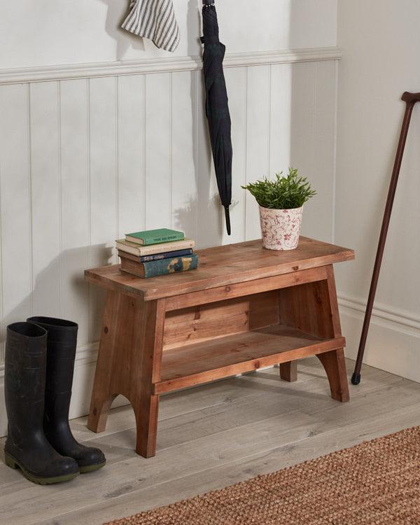 dibor Rustic Pine 80cm Shoe Bench