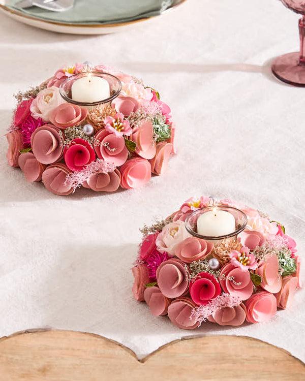 dibor S/2 Belford Floral Candle Holders