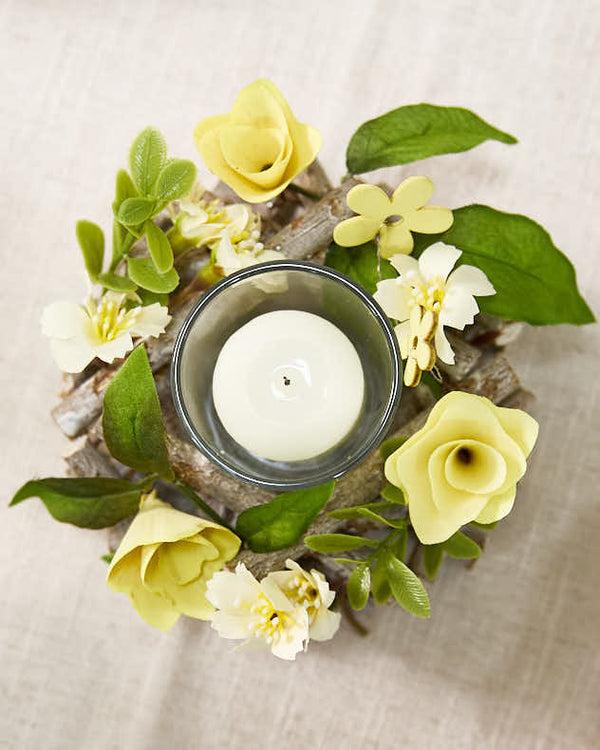 Dibor S/2 Hawthorn Floral Candle Holders