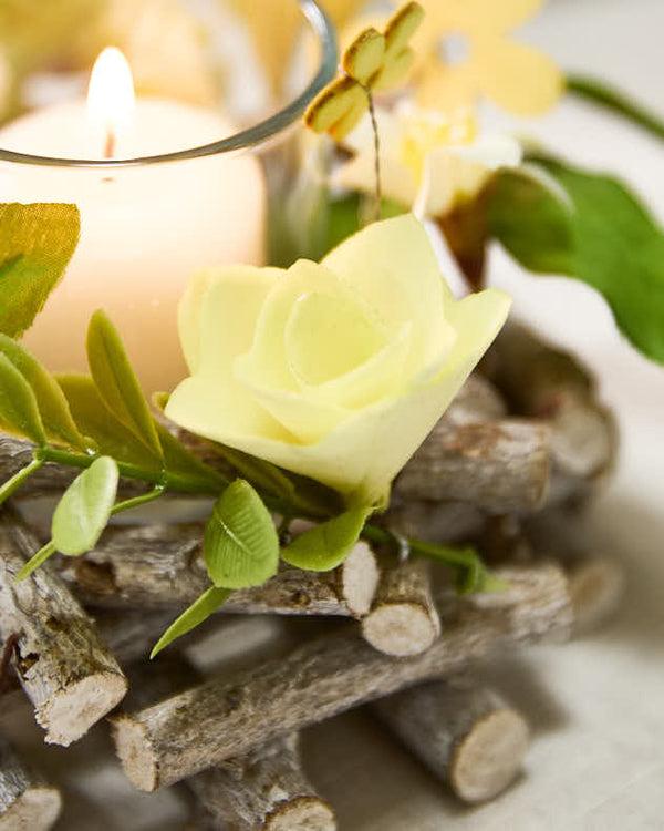 Dibor S/2 Hawthorn Floral Candle Holders