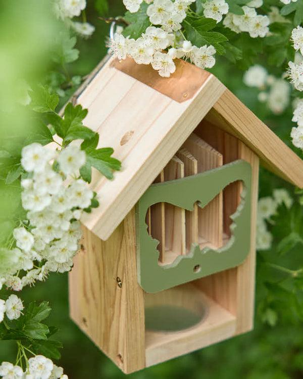 Dibor Sage Green Wooden Butterfly Barn