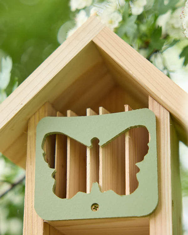 Dibor Sage Green Wooden Butterfly Barn
