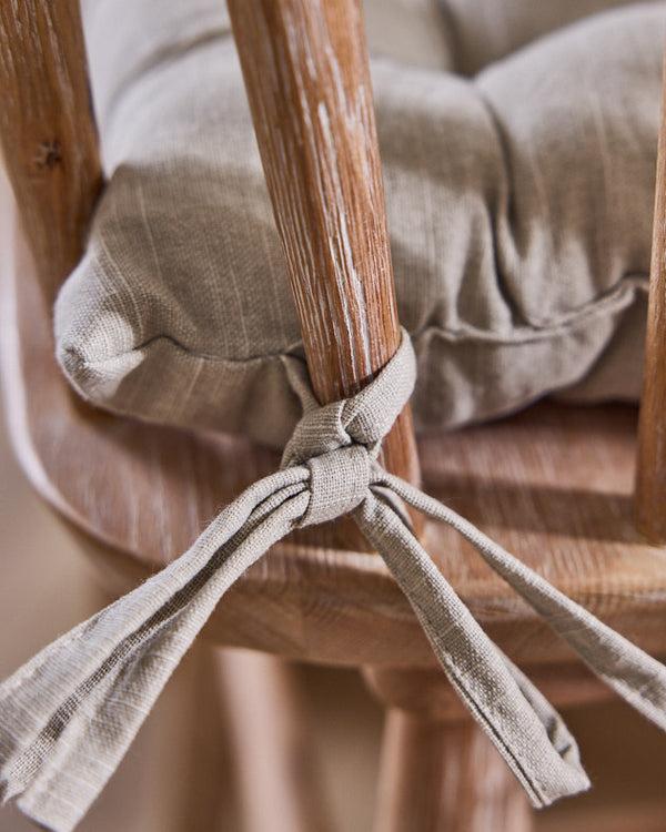 Dibor Salina Grey Seat Pad With Ties