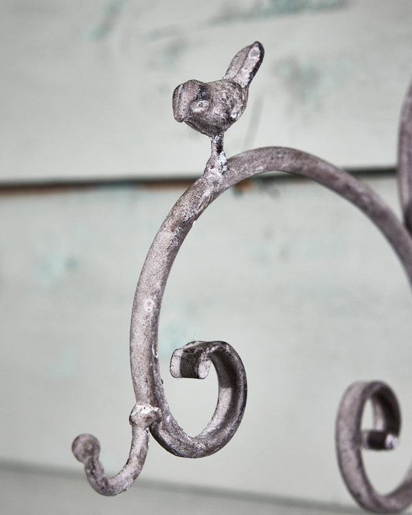 Dibor Scrolled Bird Garden Wall Bracket