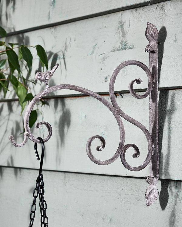 dibor Scrolled Bird Garden Wall Bracket