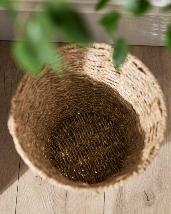 Dibor Seagrass Round Waste Paper Basket