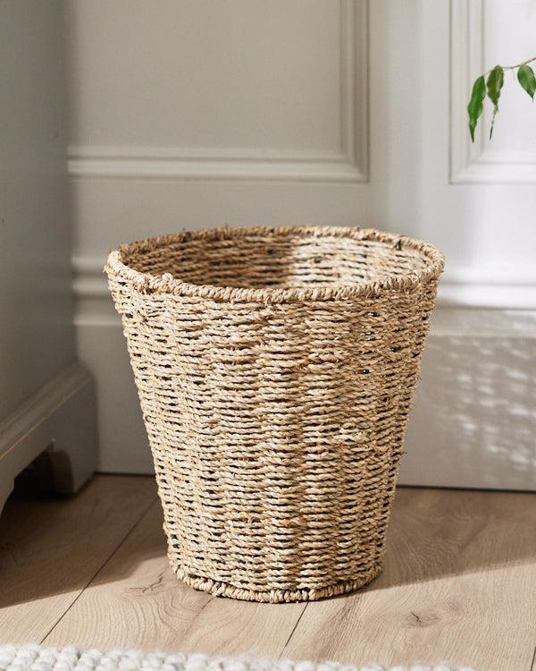 dibor Seagrass Round Waste Paper Basket