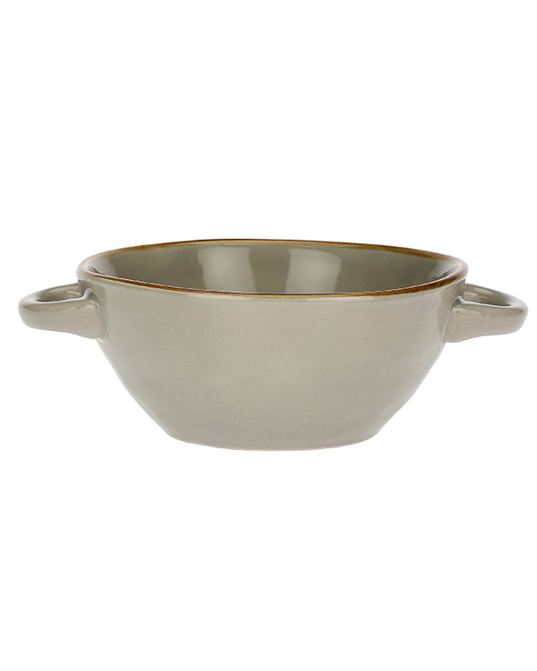 Dibor Seda Ceramic Soup Bowl With Handles