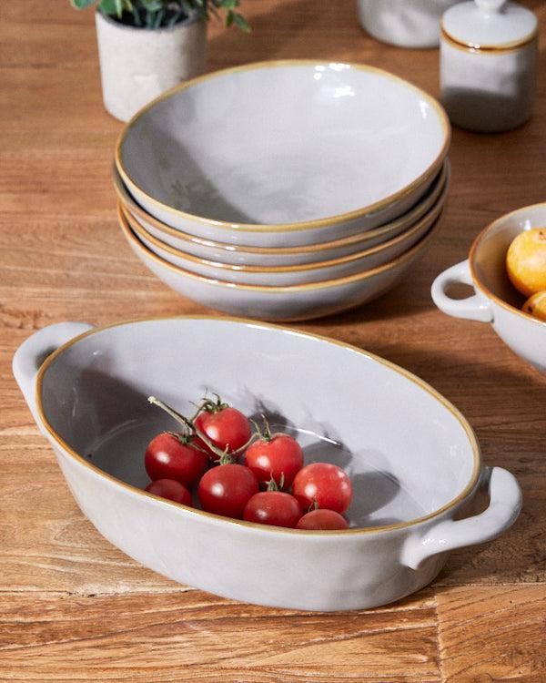 dibor Seda Grey Ceramic Baking Dish