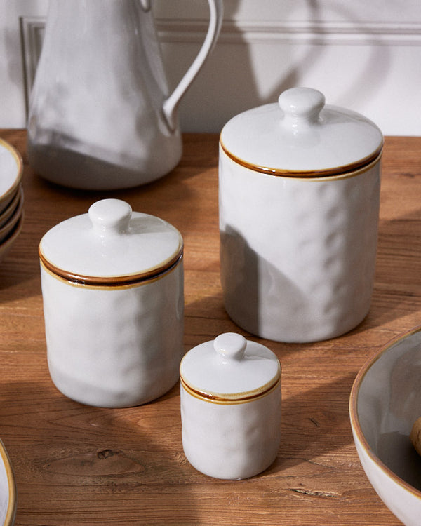dibor Seda Grey Ceramic Jars