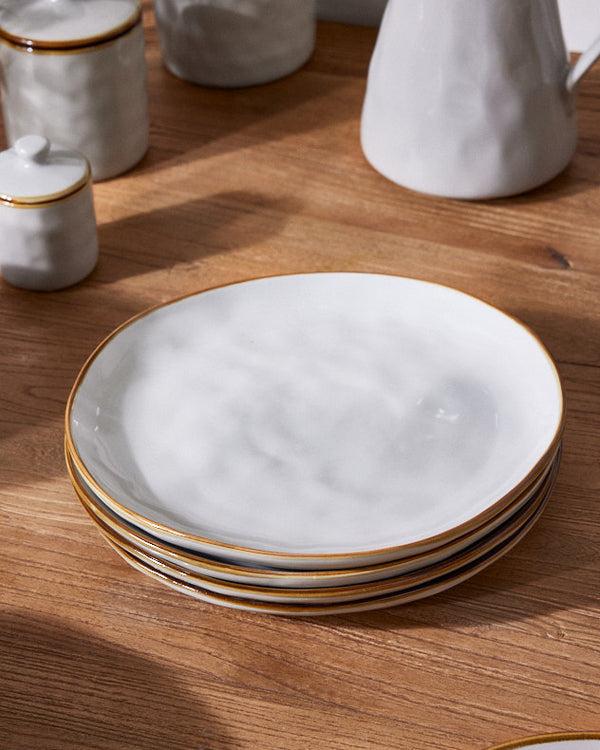 dibor Seda Grey Ceramic Salad Plate