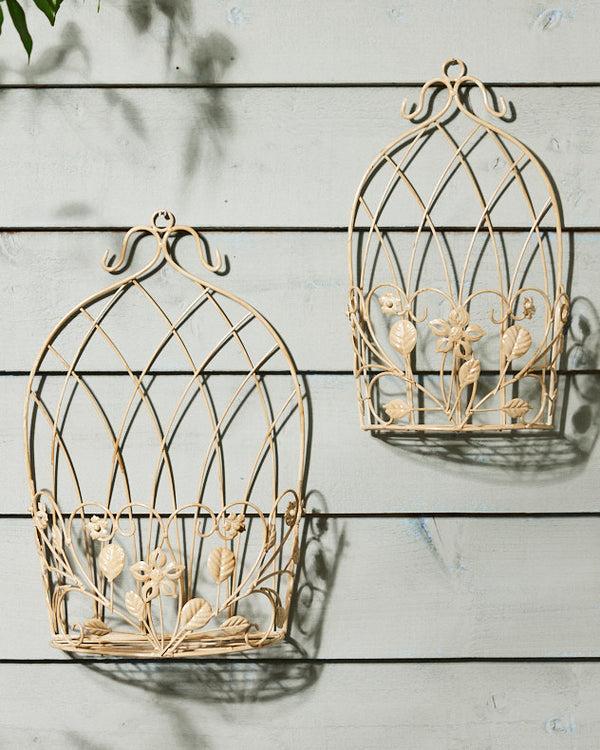 Dibor Set Of 2 Arched Wall Planters